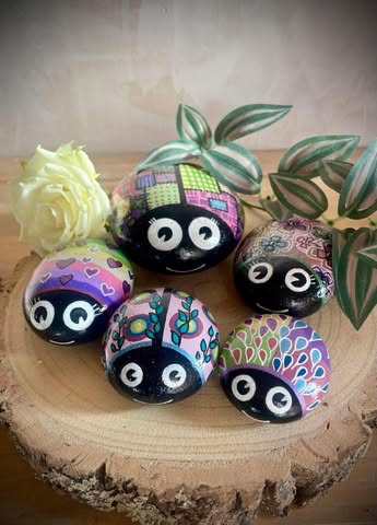 Rock Painting and Sea Shell Art With #onespirit34